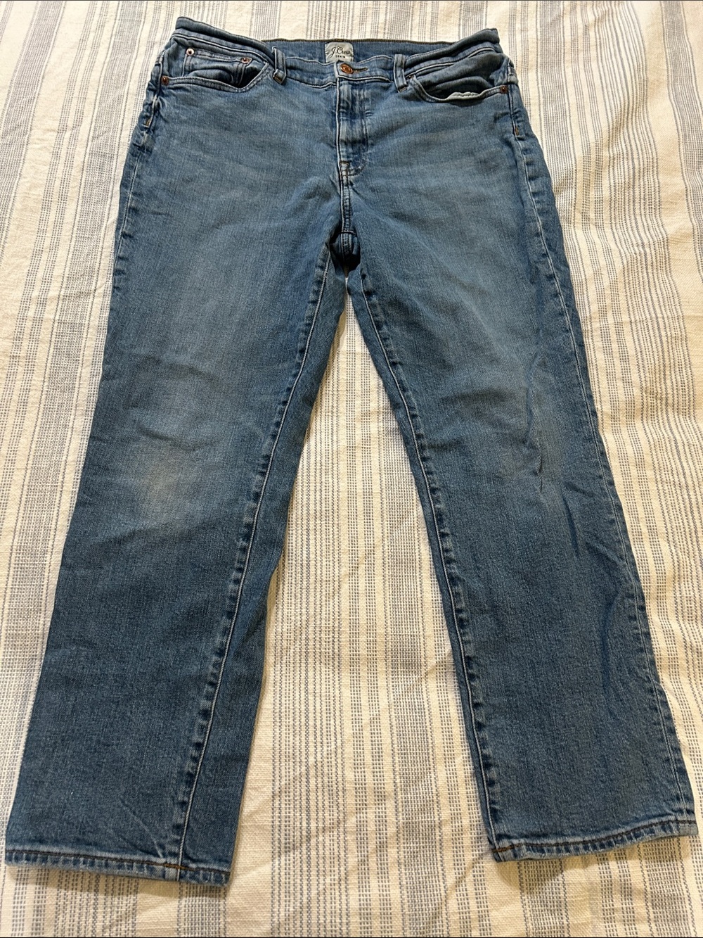 J. Crew Women's Skinny Jeans in Mid Blue Wash